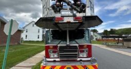 2014 KME Predator 102′ Rear Mount Platform For Sale