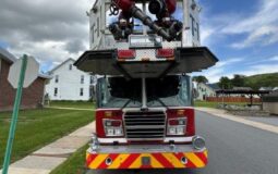 2014 KME Predator 102′ Rear Mount Platform For Sale