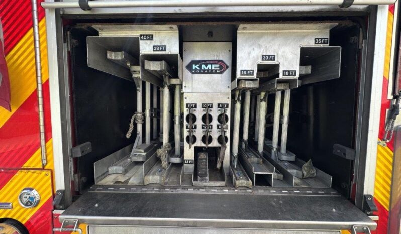 2014 KME Predator 102′ Rear Mount Platform For Sale full